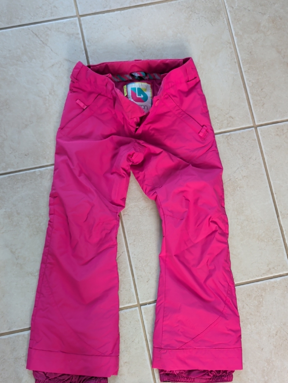 Burton Bright Pink Kids Snow  Ski Pants Girls Size 10